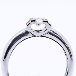 SORTIJA ORO BLANCO DE 18 QUILATES