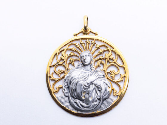 Medalla de plata de la Inmaculada Concepción (bicolor)