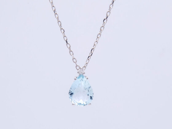 Gargantilla oro blanco de 18K