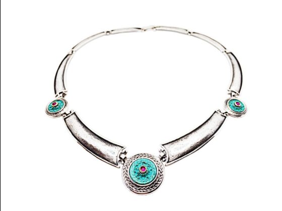 Collar de estilo Etrusco en plata "Ciusi"